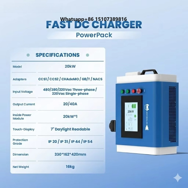 OEM 20kW Level 3 Home Portable - Portable Dc Fast Charger 20Kw Ccs2 review and price