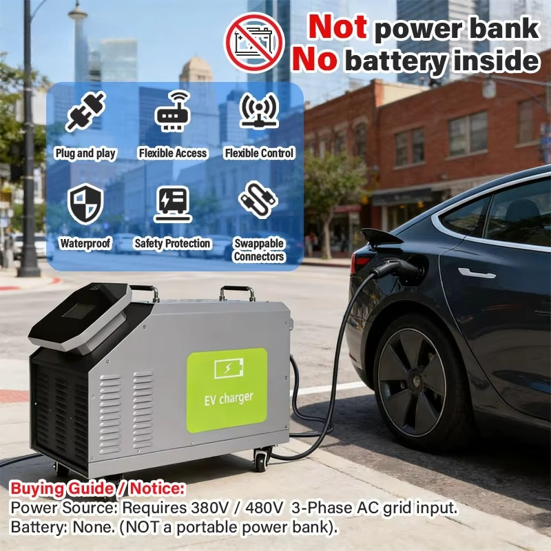 480V 3 Phase AC Power Input 7k - Portable Dc Fast Charger 20Kw Ccs2 review and price