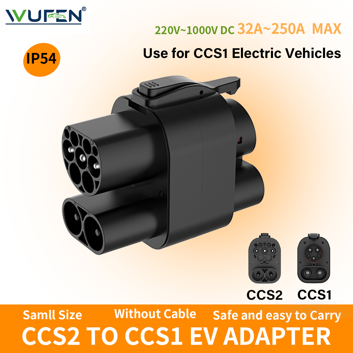 WUFEN CCS2 To CCS1 EV Adapter  - Ccs2 To Ccs1 Fast Charge Adapter 250Kw review and price